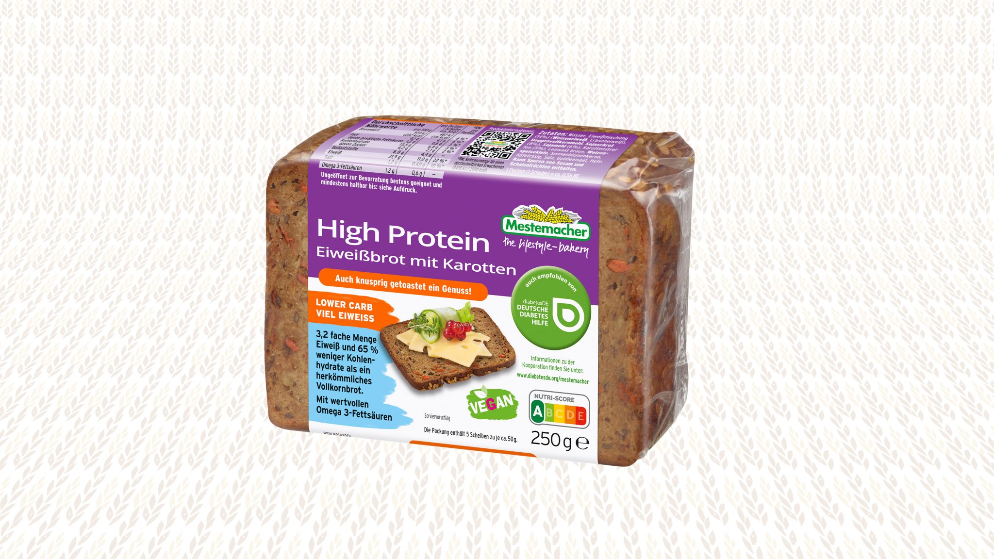Mestemacher Eiweißbrot, 9er Pack (9 X 250 G