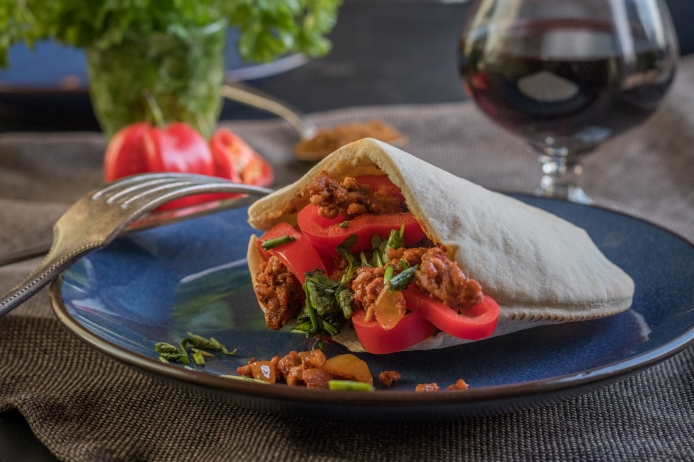 Mexikanische Pita mit Hackfleisch und Paprika - Mestemacher.de