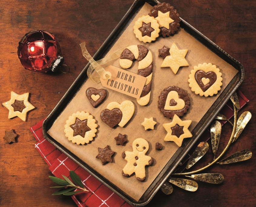 Weihnachtliche Cookies mit Mestemacher Westfälischem Pumpernickel