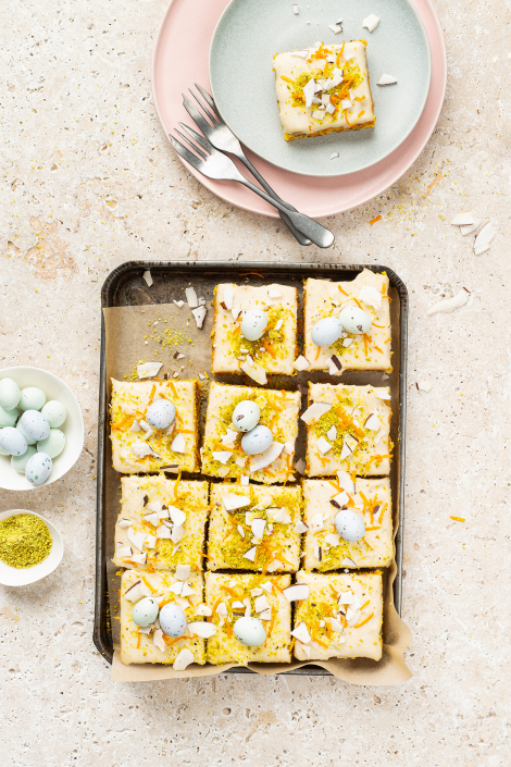 KAROTTENKUCHEN VOM BLECH MIT MESTEMACHER UNSER PURES